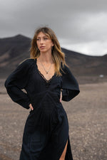 Afbeelding in Gallery-weergave laden, Lotta Maxi Dress  MRA22594 Black
