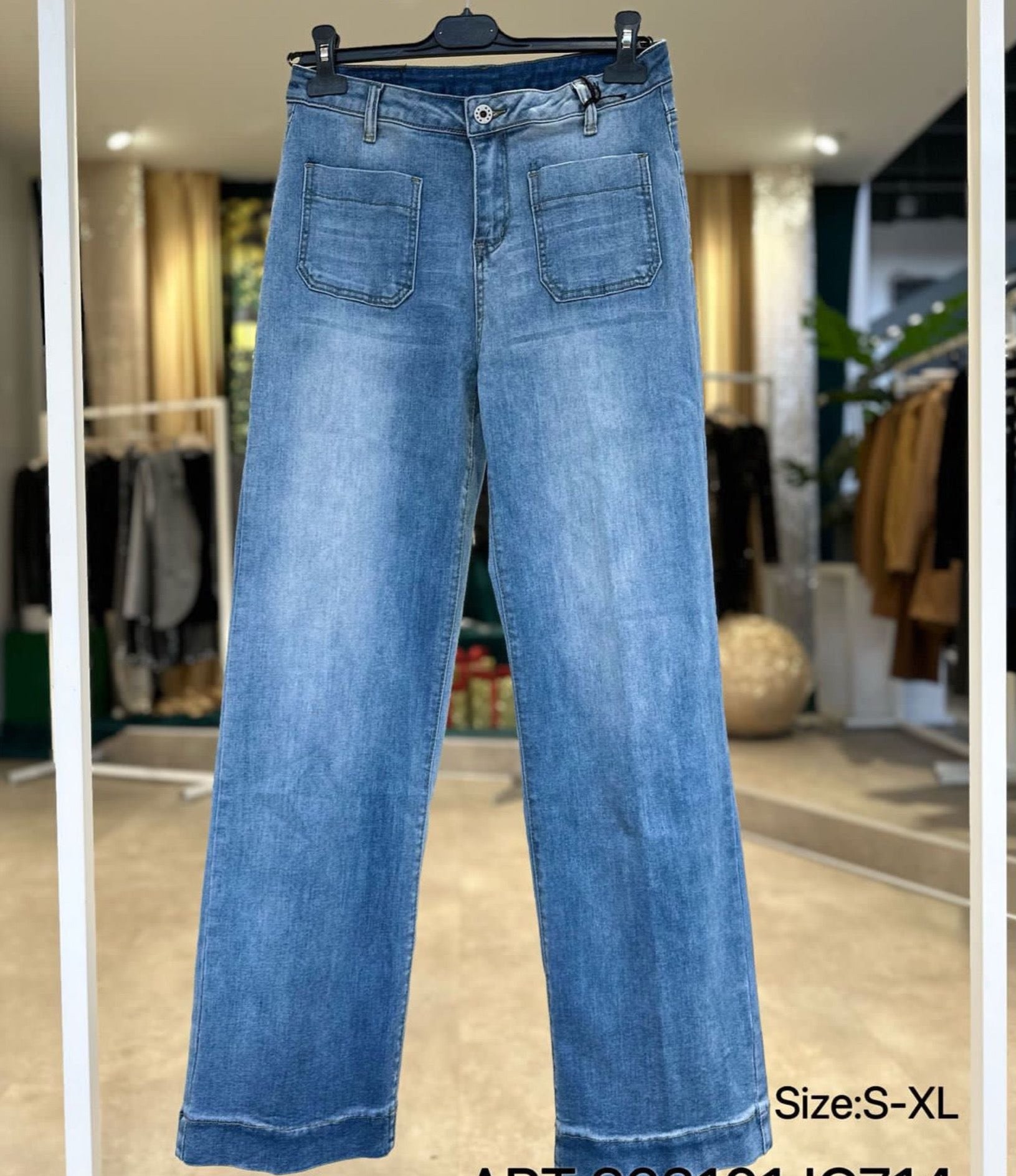 Jeans Wide Leg 823101 Jeans blauw