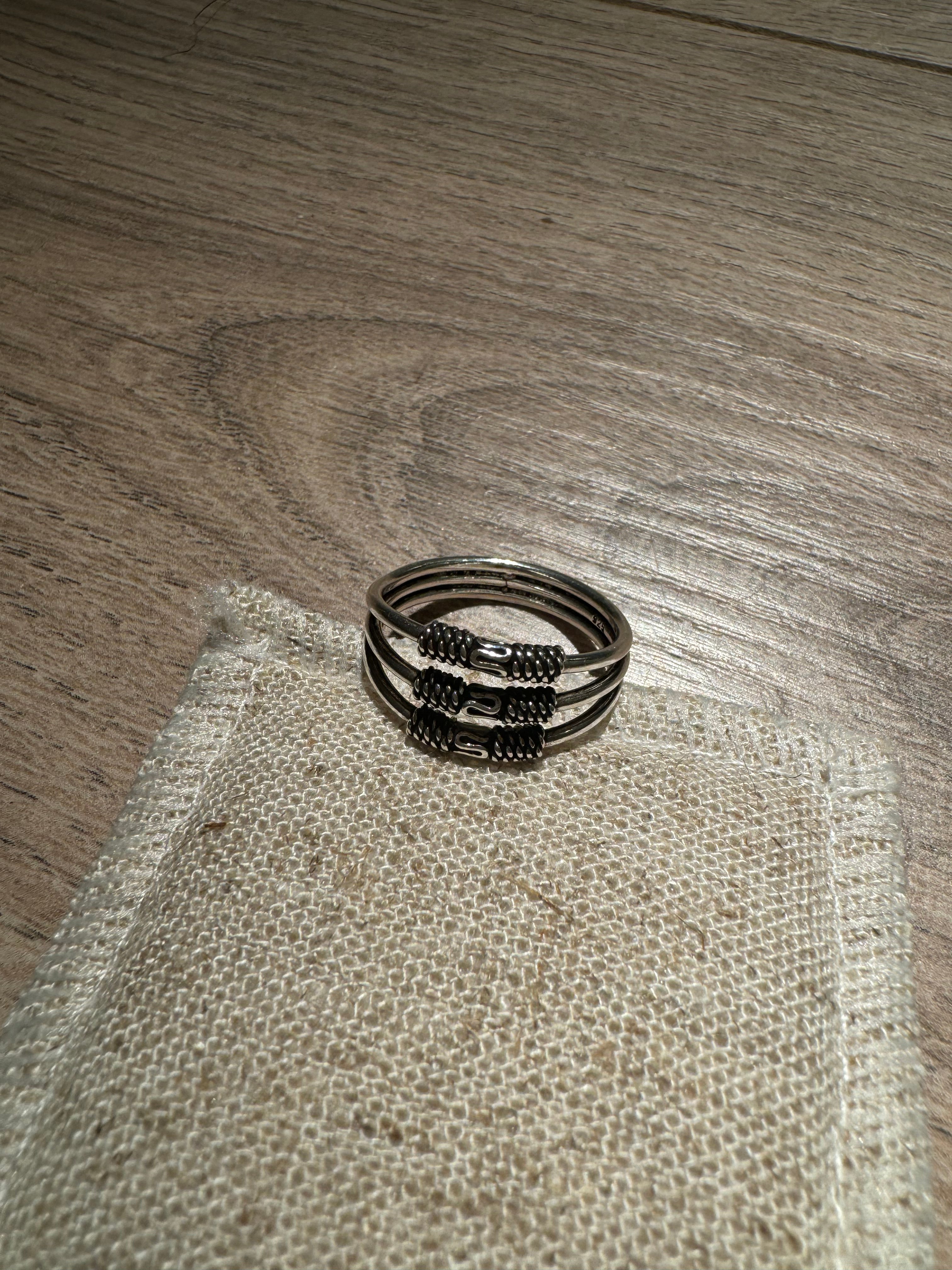 Ring "Triple Bali" Zilver