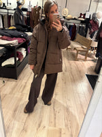 Afbeelding in Gallery-weergave laden, WBLGlorian 3/4 Puffer 1397 Blacken Brown
