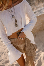 Afbeelding in Gallery-weergave laden, Top LO FLOW Natural / Off white
