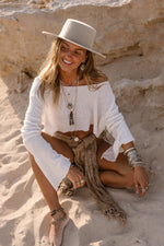 Afbeelding in Gallery-weergave laden, Top LO FLOW Natural / Off white
