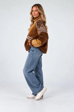 Lade das Bild in den Galerie-Viewer, Sweater Teddy Cognac

