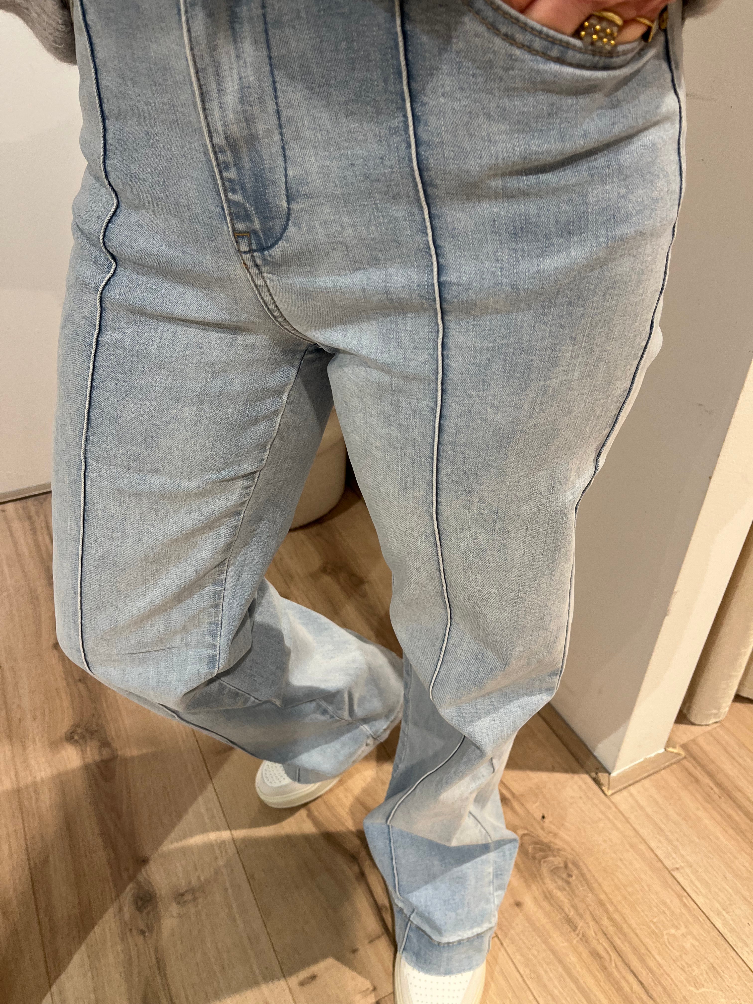 Jeans Wide Leg JD466-2024 Licht Blauw