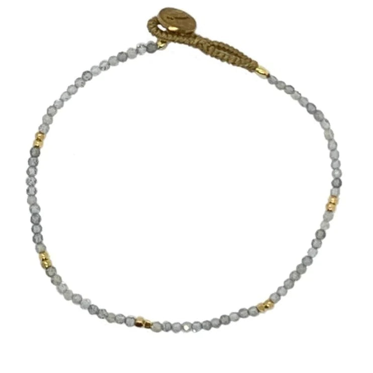Bracelet Lulu Stone Dot DU Labradorite