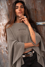 Load image into Gallery view,Lainey Poncho MGR22602TA Taupe
