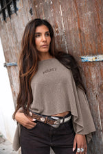 Load image into Gallery view,Lainey Poncho MGR22602TA Taupe
