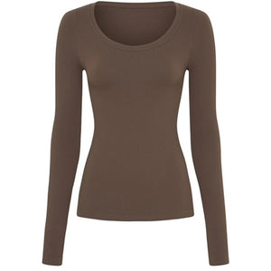 Linea Rib T-shirt TS1ML612 Caffe