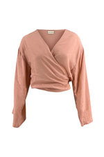 Afbeelding in Gallery-weergave laden, Pareo Wrap Top MRA12609DP Dusty Pink
