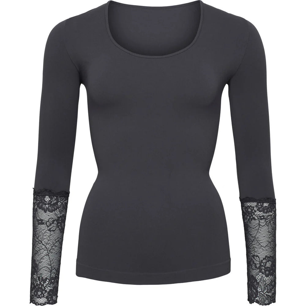 Mary Blouse Lace LS H5-604 Blu