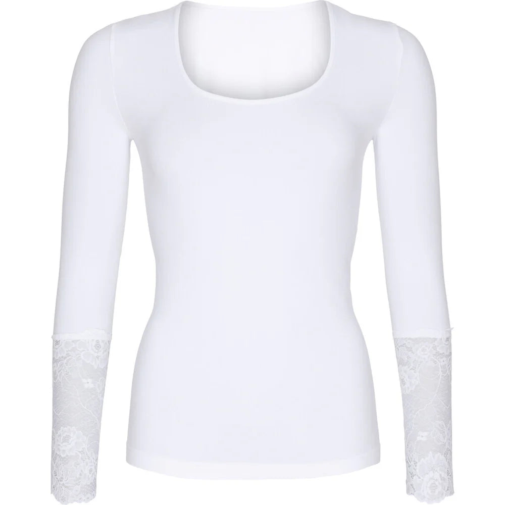 Mary Blouse Lace LS H5-604 Bianco