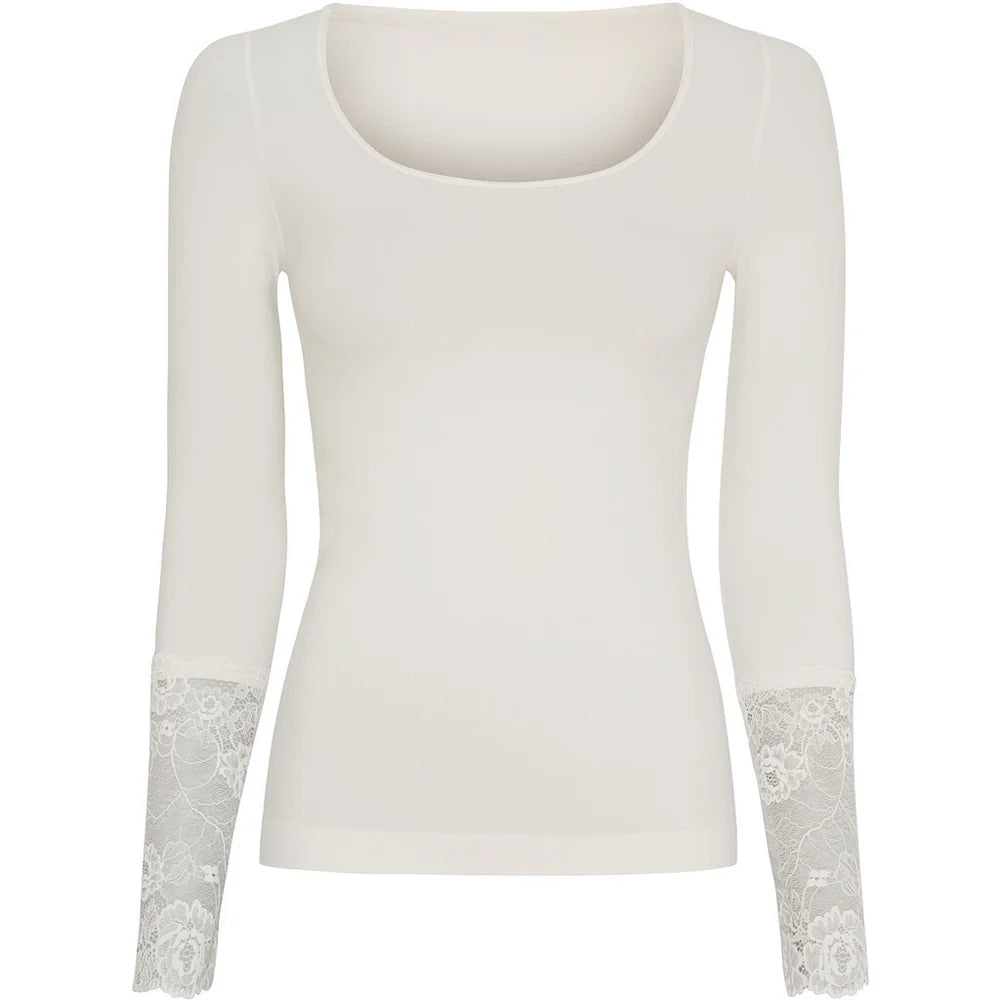 Mary Blouse Lace LS H5-604 Ivory