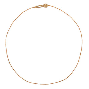 Silk Rope Necklace N2306 Gold Plated