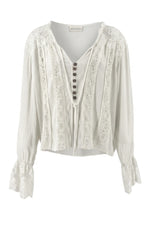 Afbeelding in Gallery-weergave laden, Nadia Lace Blouse MSS22605OW Off White
