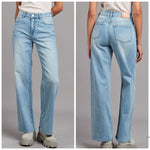 Afbeelding in Gallery-weergave laden, Jeans Wide Leg 21300-4 Washed Blue
