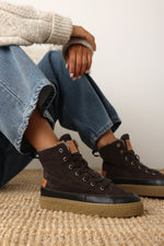 Afbeelding in Gallery-weergave laden, CHEWY LILY Ankle Boot SH001003863W Dark Brown

