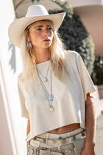 Afbeelding in Gallery-weergave laden, Quinn Boxy Tshirt MMI12603WBE Washed Beige
