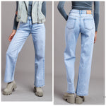 Afbeelding in Gallery-weergave laden, Jeans Wide Leg 21300-6 Light Washed Blue
