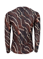 Afbeelding in Gallery-weergave laden, BCannie Mesh Blouse 3846 Mocca Marble
