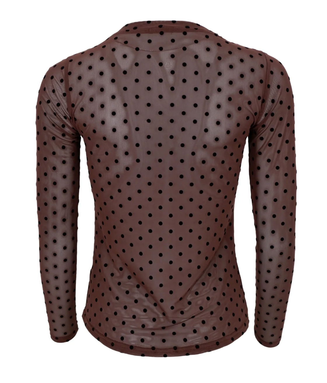 BCJennie Dotted Mesh Blouse 40611 Coffee