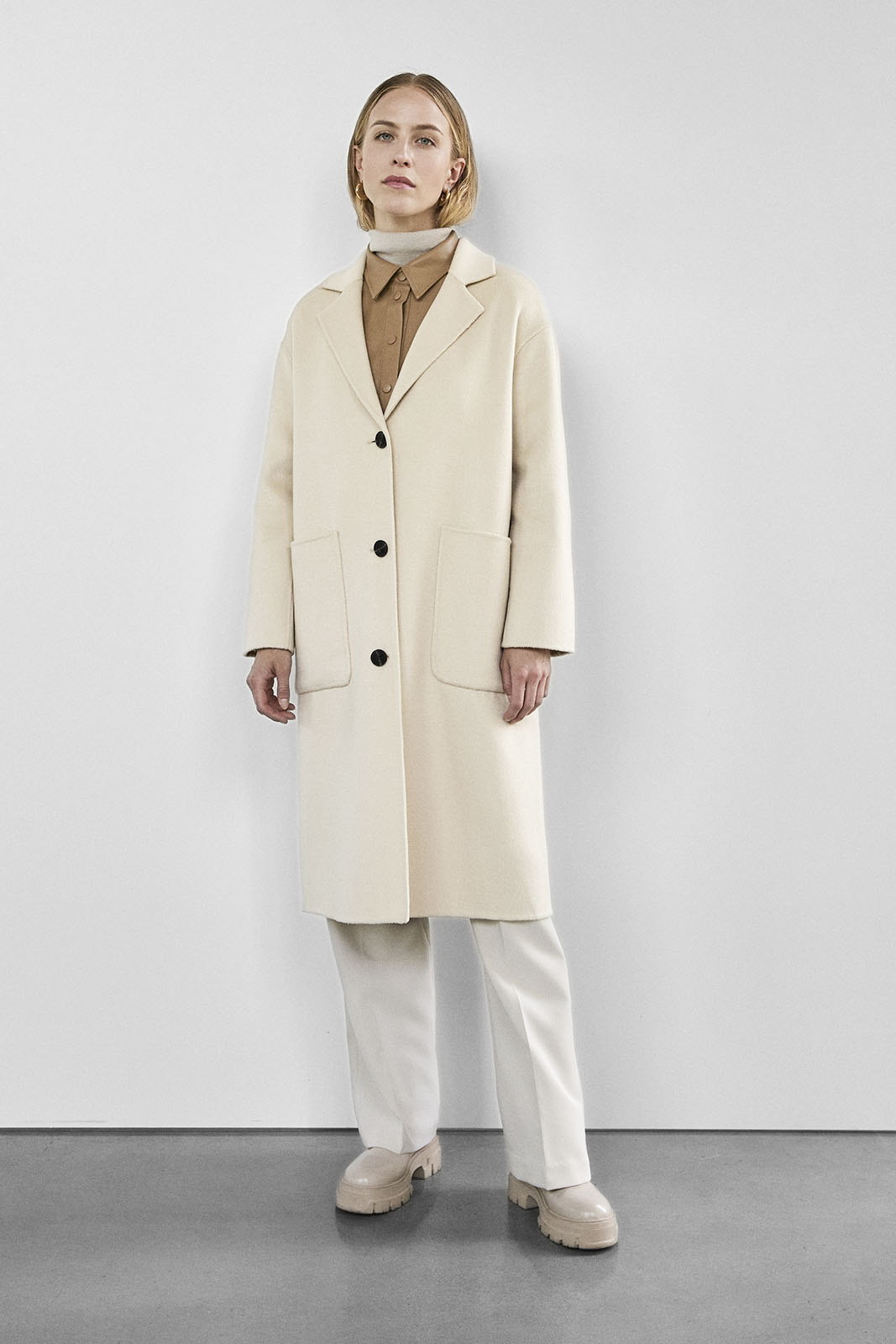 Celine Wool Coat 1114 Birch