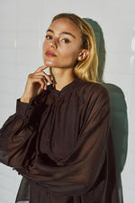 Afbeelding in Gallery-weergave laden, WBLElvira LS Blouse 1797 Aubergine
