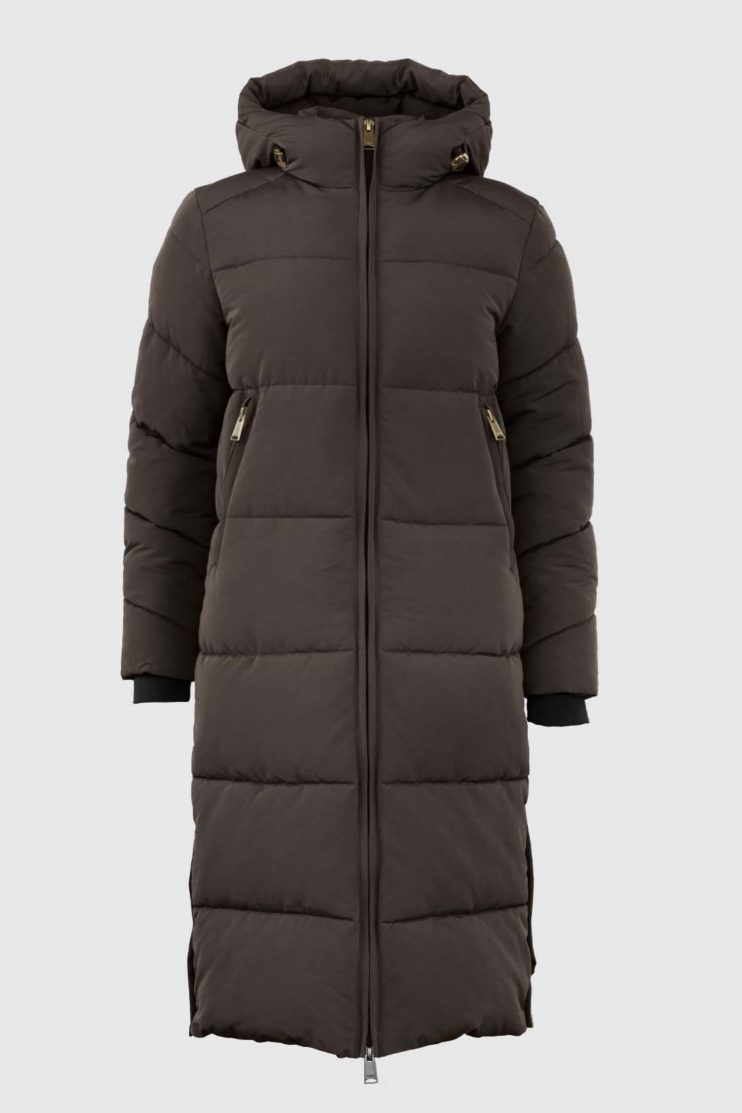 WBLGlorian Long Puffer Coat 1412 Blacken Brown