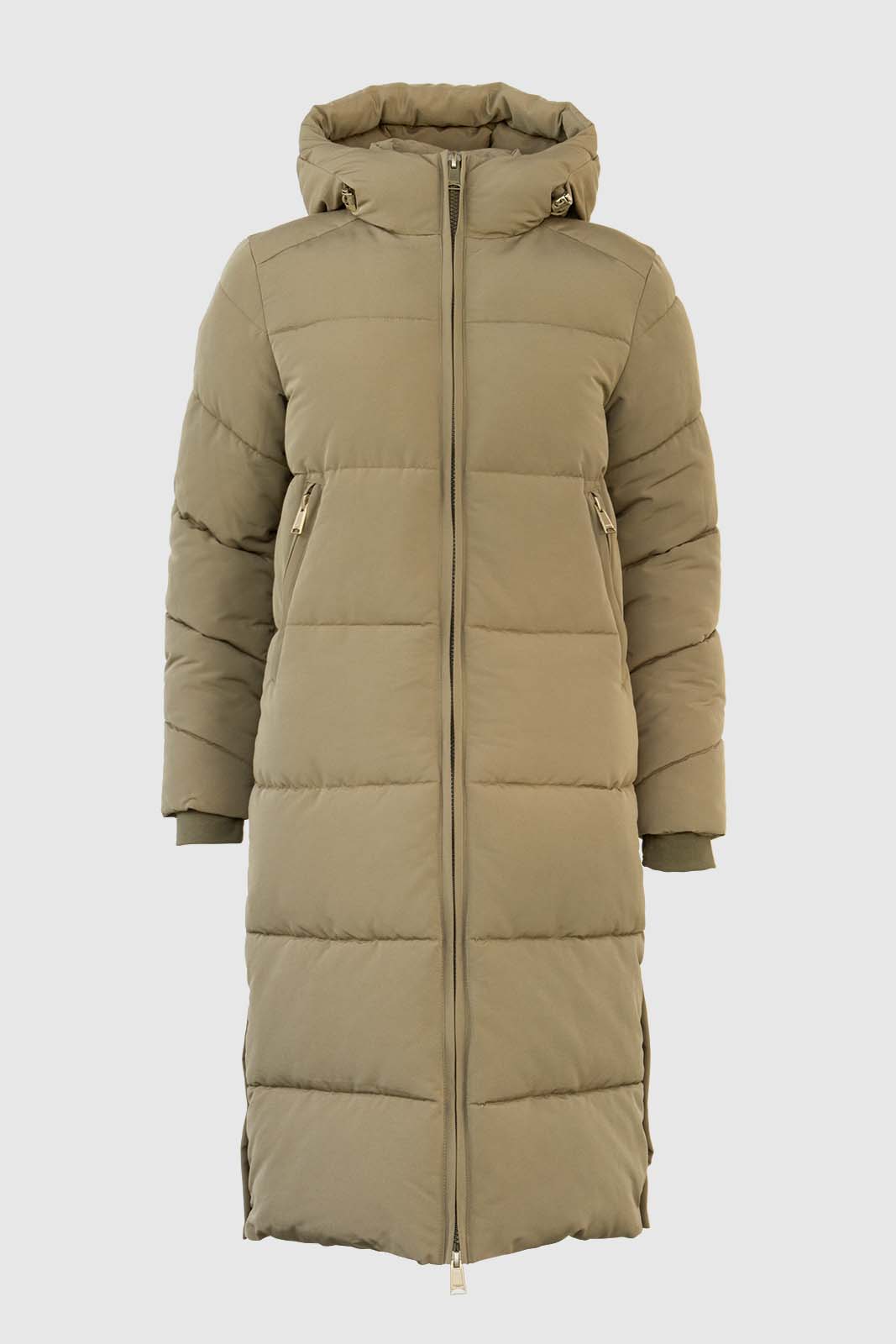 WBLGlorian Long Puffer Coat 1412 Lead Gray