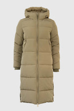 Afbeelding in Gallery-weergave laden, WBLGlorian Long Puffer Coat 1412 Lead Gray
