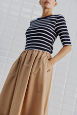 Afbeelding in Gallery-weergave laden, WBLLullu SS Tee 1273 Midnight Blue/White
