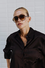 Afbeelding in Gallery-weergave laden, WBLPaddie Sateen Shirt 1355 Chocolate
