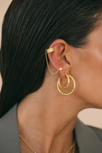Eclectic Ear Piece WTER082YBGP0 Gold Plated