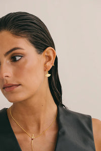 Rosario Fan Earring WTHP142YBGP0 Gold Plated