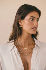Afbeelding in Gallery-weergave laden, Rosario Fan Necklace (set) WTPD118YBGP0 Gold Plated
