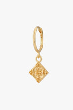 Afbeelding in Gallery-weergave laden, Flora Tile Hoop Earring WTHP192YBGP0 Gold Plated
