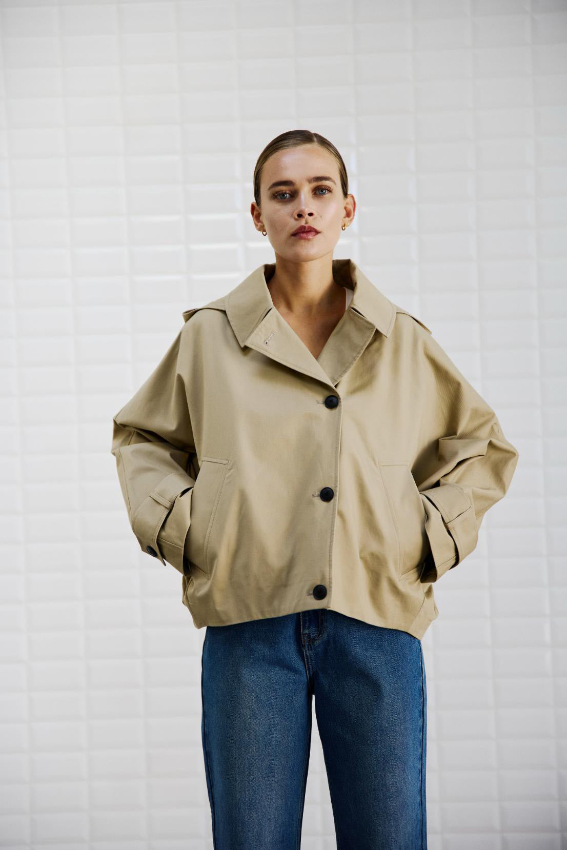 WBLAlaia Hooded Jacket 1393 Dark Sand