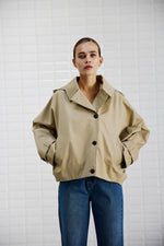 Load image into Gallery view,WBLAlaia Hooded Jacket 1393 Dark Camel
