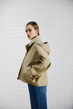 Load image into Gallery view,WBLAlaia Hooded Jacket 1393 Dark Camel
