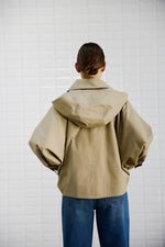 Load image into Gallery view,WBLAlaia Hooded Jacket 1393 Dark Camel

