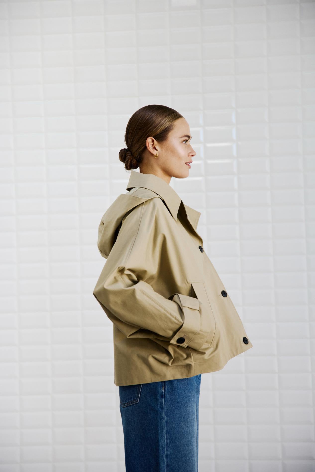 WBLAlaia Hooded Jacket 1393 Dark Sand