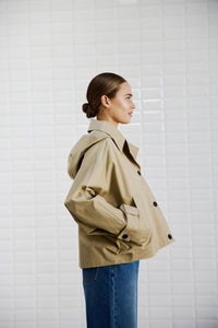 WBLAlaia Hooded Jacket 1393 Dark Sand