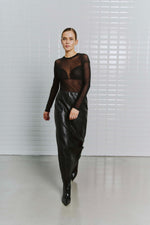 Afbeelding in Gallery-weergave laden, WBLasta LS Mesh Top 863 Black
