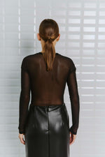 Afbeelding in Gallery-weergave laden, WBLasta LS Mesh Top 863 Black
