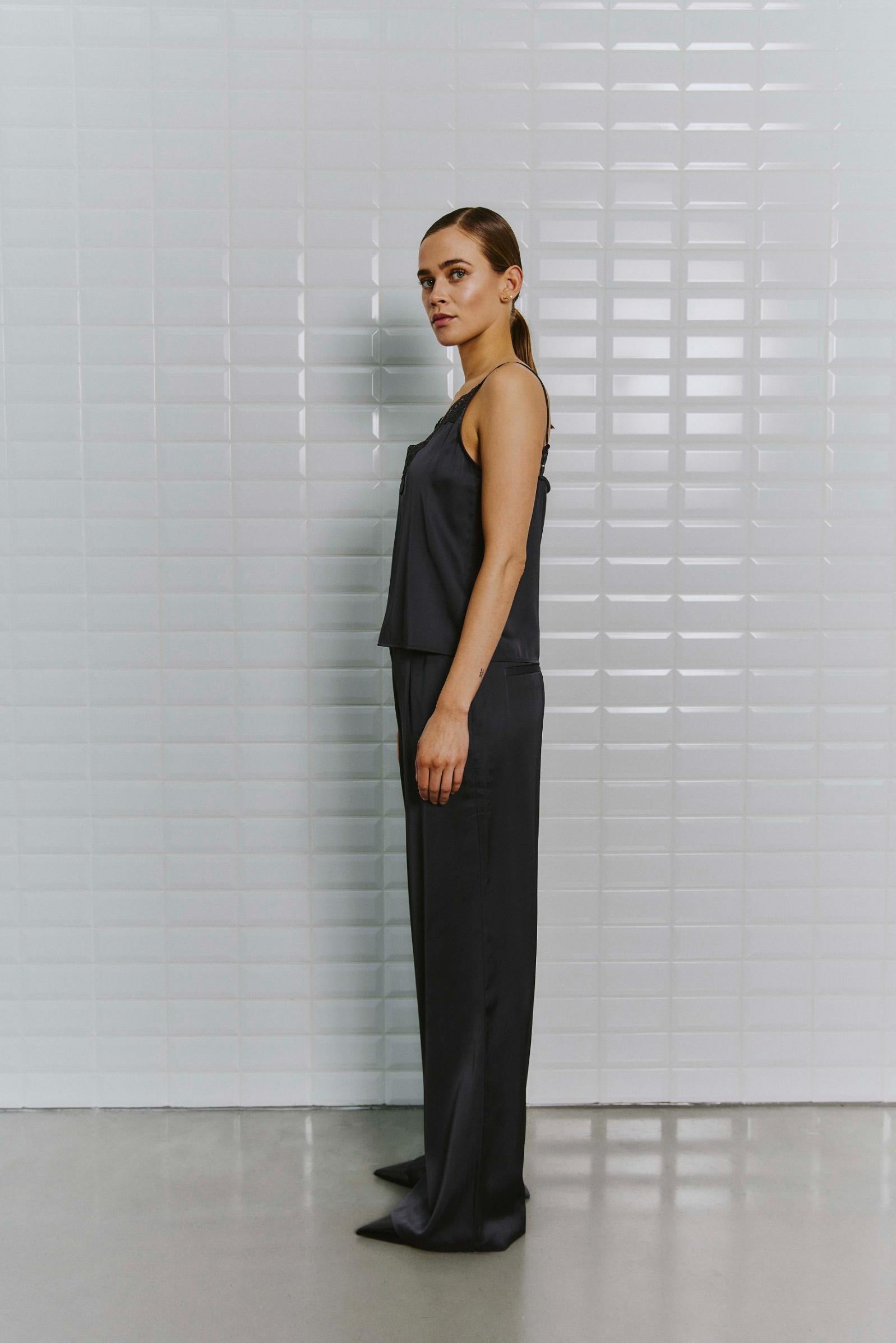WBLDagmar Sateen Pant 1511 Dark Grey