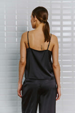 Afbeelding in Gallery-weergave laden, WBLDagmar Sateen Pant 1511 Dark Grey

