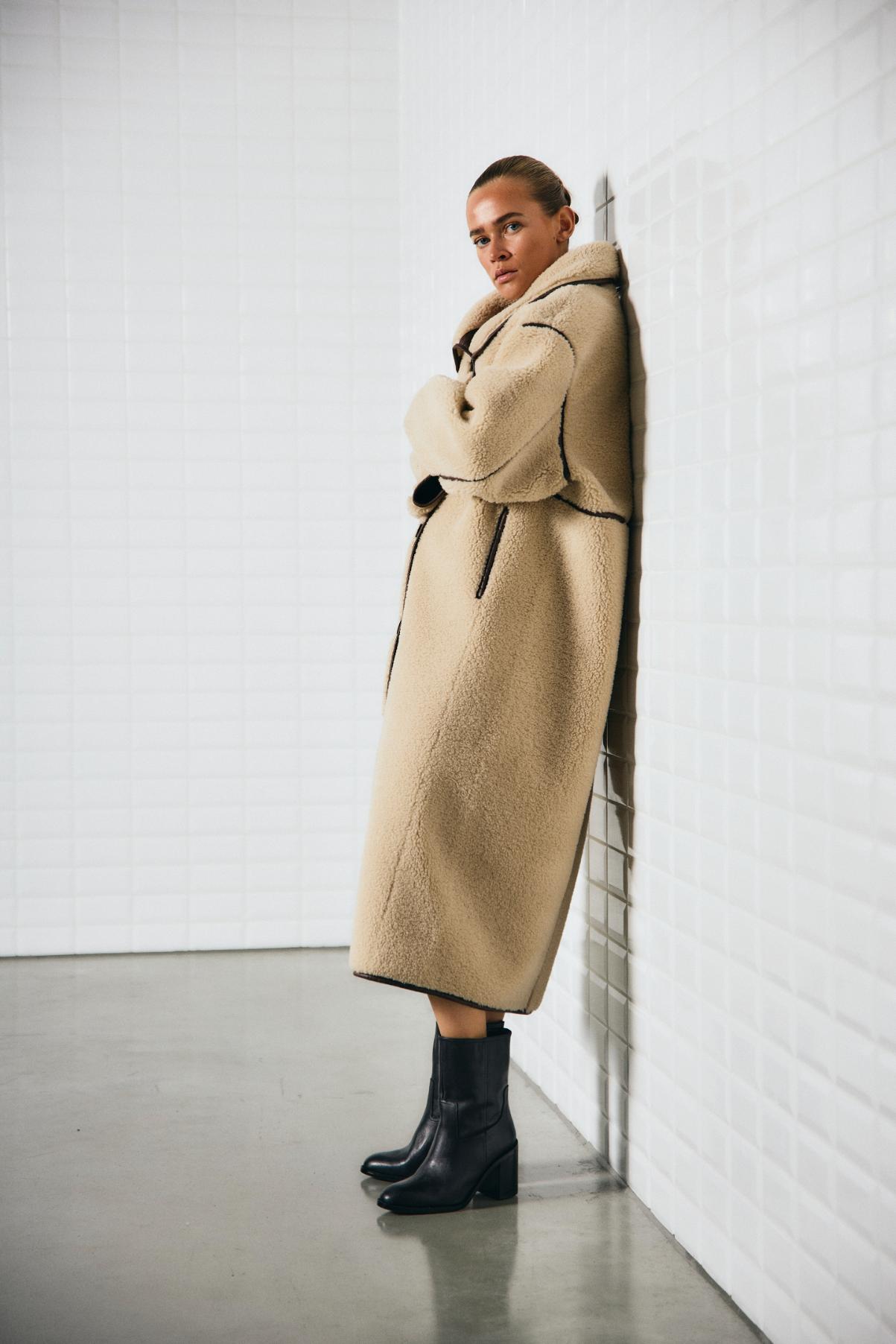 WBLDajana Pile Coat 1405 Birch