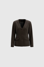 Load image into Gallery view,WBLJuana Tailored Blazer 1896 Dark Brown
