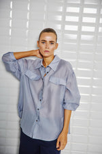 Afbeelding in Gallery-weergave laden, WBLLennon LS Shirt 1440 Pacific Blue
