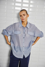Afbeelding in Gallery-weergave laden, WBLLennon LS Shirt 1440 Pacific Blue
