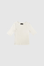 Afbeelding in Gallery-weergave laden, WBLLullu SS Tee 1273 Pearled Ivory
